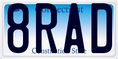 CT license plate 8RAD