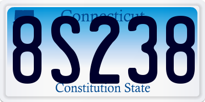 CT license plate 8S238