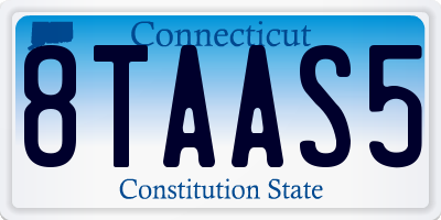 CT license plate 8TAAS5