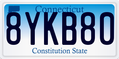 CT license plate 8YKB80