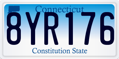 CT license plate 8YR176