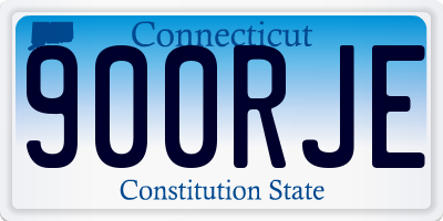 CT license plate 900RJE