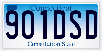 CT license plate 901DSD