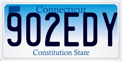 CT license plate 902EDY