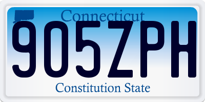 CT license plate 905ZPH