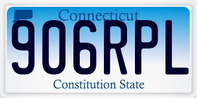 CT license plate 906RPL