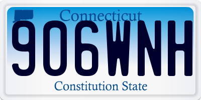 CT license plate 906WNH