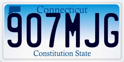 CT license plate 907MJG