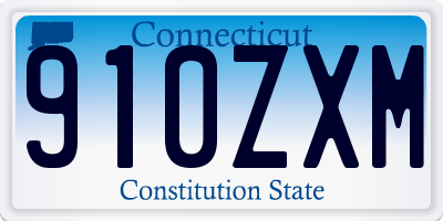 CT license plate 910ZXM