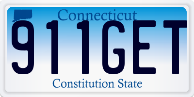 CT license plate 911GET