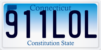 CT license plate 911LOL