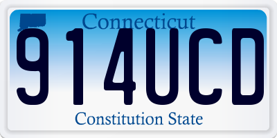 CT license plate 914UCD