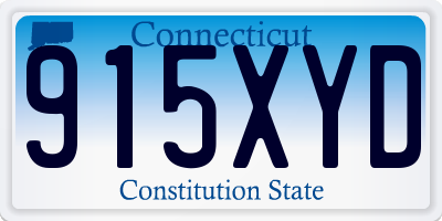 CT license plate 915XYD