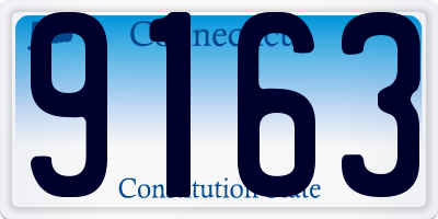 CT license plate 9163