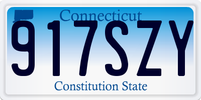 CT license plate 917SZY