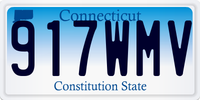 CT license plate 917WMV