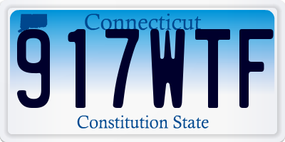 CT license plate 917WTF