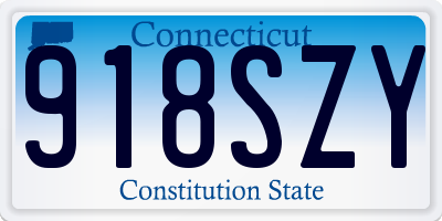 CT license plate 918SZY