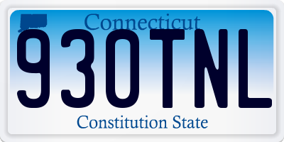 CT license plate 930TNL