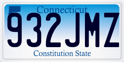 CT license plate 932JMZ