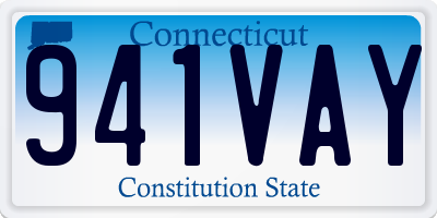 CT license plate 941VAY