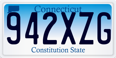 CT license plate 942XZG