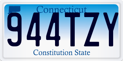 CT license plate 944TZY