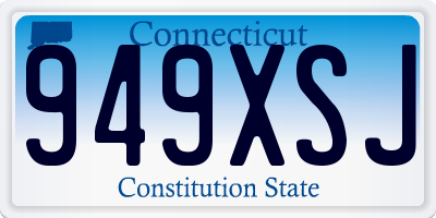 CT license plate 949XSJ