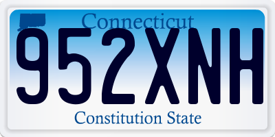 CT license plate 952XNH