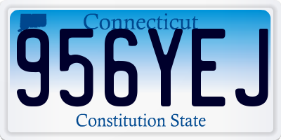 CT license plate 956YEJ