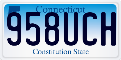 CT license plate 958UCH