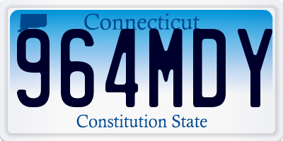 CT license plate 964MDY