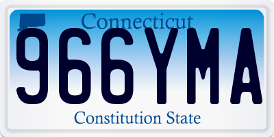 CT license plate 966YMA