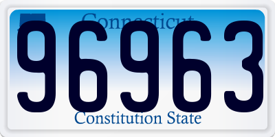 CT license plate 96963