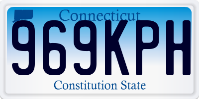 CT license plate 969KPH