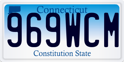 CT license plate 969WCM