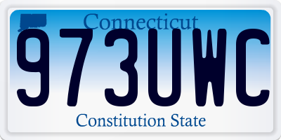 CT license plate 973UWC