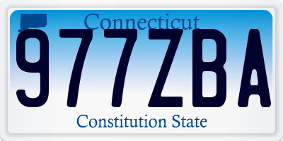 CT license plate 977ZBA