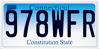 CT license plate 978WFR