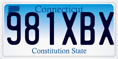 CT license plate 981XBX