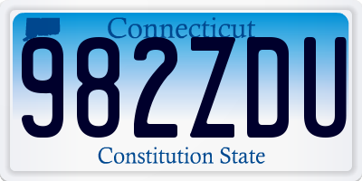 CT license plate 982ZDU