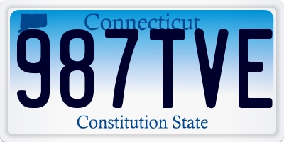 CT license plate 987TVE