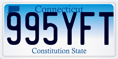 CT license plate 995YFT