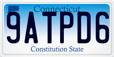 CT license plate 9ATPD6