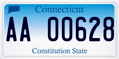 CT license plate AA00628