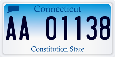 CT license plate AA01138