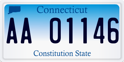 CT license plate AA01146