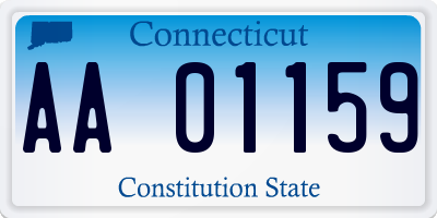 CT license plate AA01159