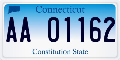 CT license plate AA01162