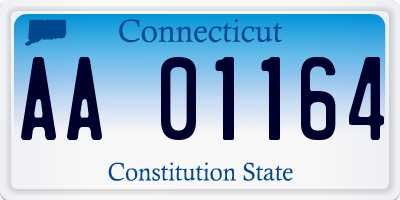 CT license plate AA01164